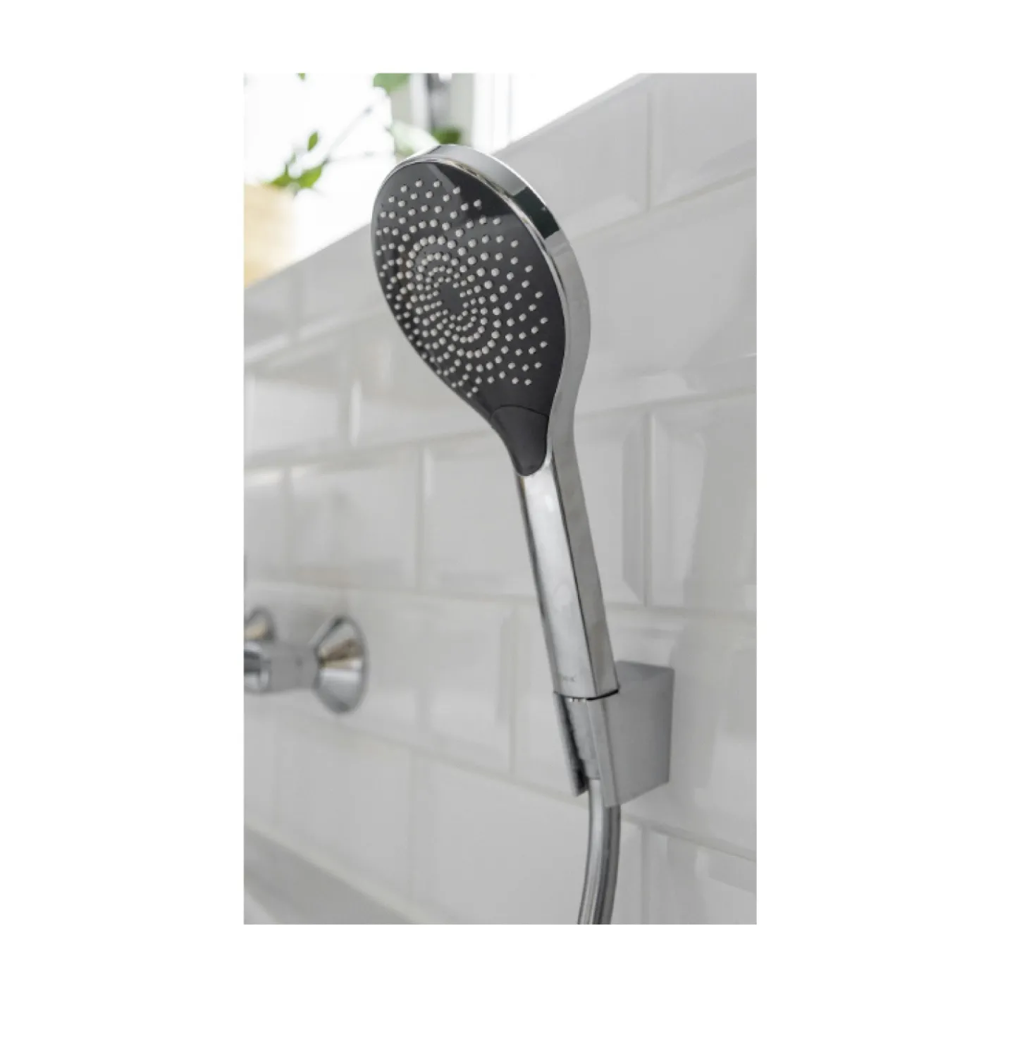 WENKO Duschkopf Watersaving Chrom, Ø 12 cm