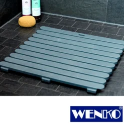 WENKO Duschmatte Indoor & Outdoor Grau 55 x 55 cm