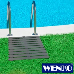 WENKO Duschmatte Indoor & Outdoor Grau 55 x 55 cm
