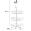 WENKO Exclusiv Duschcaddy Mod. Nivala 3 Ablagen, Chrom