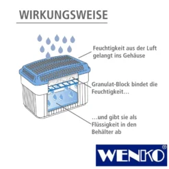 WENKO Feuchtigkeitskiller 1 kg, Raumentfeuchter