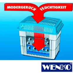 WENKO Feuchtigkeitskiller 2 kg Set mit 1x2 kg Nachfüller, Raumentfeuchter