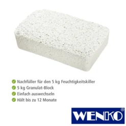 WENKO Feuchtigkeitskiller 5 kg Nachfüllpack, Raumentfeuchter