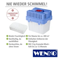 WENKO Feuchtigkeitskiller 5 kg, Raumentfeuchter