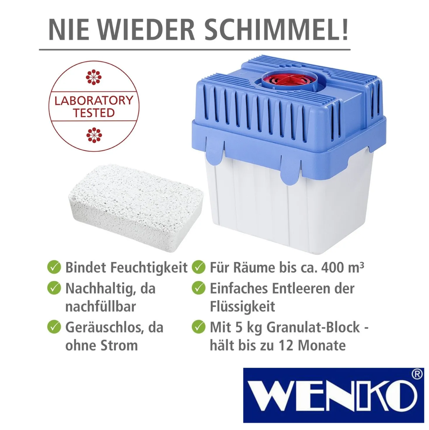 WENKO Feuchtigkeitskiller 5 kg, Raumentfeuchter
