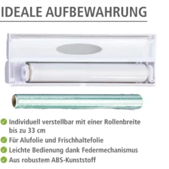 WENKO Folienschneider Mod. Perfect-Cutter Weiß, mit Sichtfenster