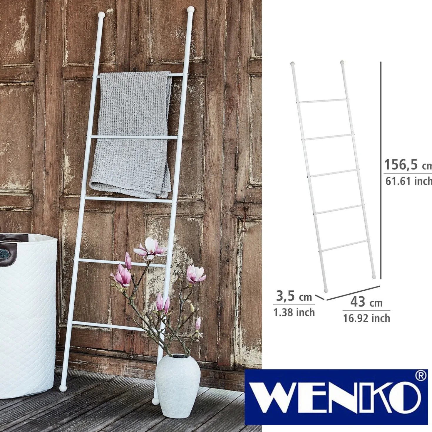 WENKO Handtuchleiter Viva, Handtuchhalter