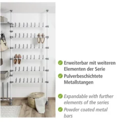 WENKO Hauptstange Mod. Herkules 165-300 cm, verstellbares Ordnungssystem