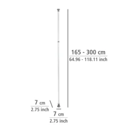 WENKO Hauptstange Mod. Herkules 165-300 cm, verstellbares Ordnungssystem