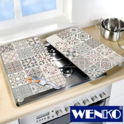 WENKO Herdabdeckplatten Universal Kachel 2er-Set, für alle Herdarten