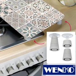 WENKO Herdabdeckplatten Universal Kachel 2er-Set, für alle Herdarten