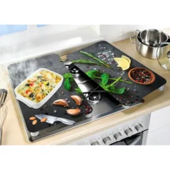 WENKO Herdabdeckplatten Universal Kräuter 2er Set, für alle Herdarten