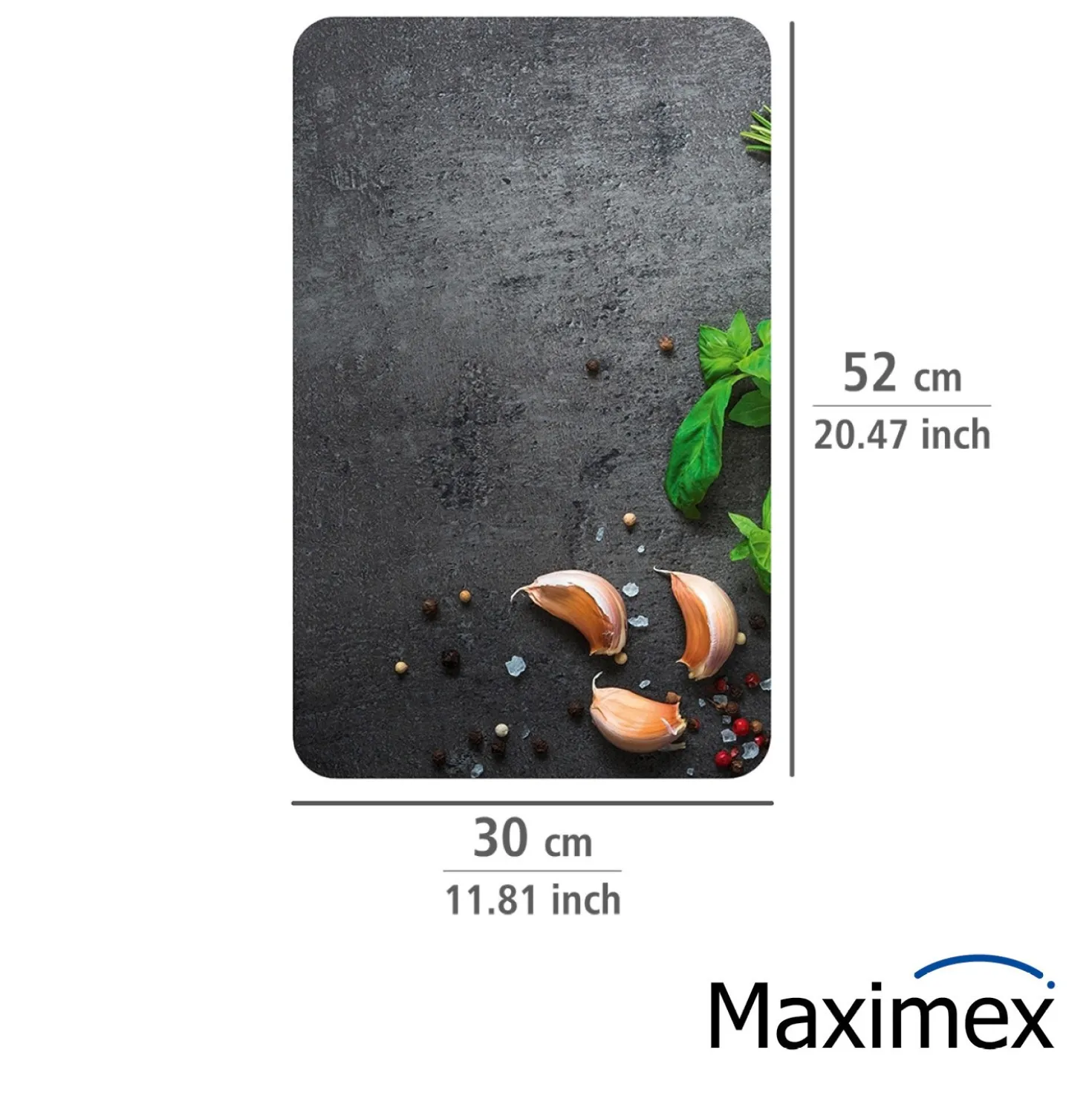 WENKO Herdabdeckplatten Universal Kräuter 2er Set, für alle Herdarten