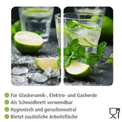 WENKO Herdabdeckplatte Universal Mojito 2er Set, für alle Herdarten