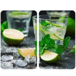 WENKO Herdabdeckplatte Universal Mojito 2er Set, für alle Herdarten