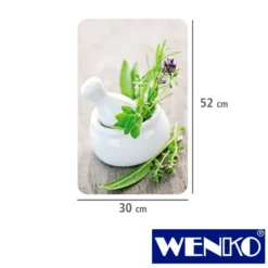 WENKO Herdabdeckplatte Universal Kräutergarten 2er Set, für alle Herdarten