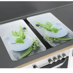 WENKO Herdabdeckplatte Universal Kräutergarten 2er Set, für alle Herdarten
