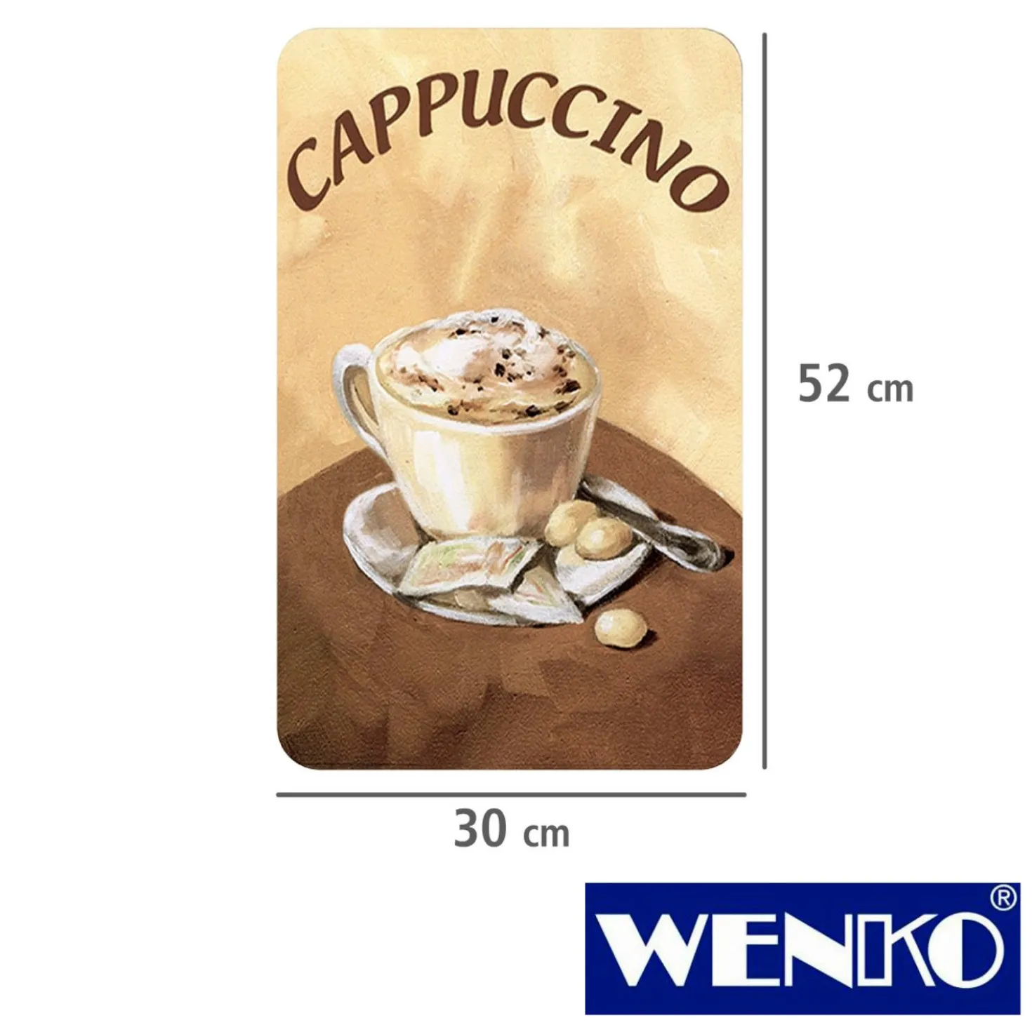 WENKO Herdabdeckplatte Universal Kaffee 2er Set, für alle Herdarten