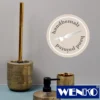 WENKO Keramik WC-Garnitur Rivara Gold, WC-Bürstenhalter, handbemalt