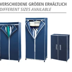 WENKO Kleiderschrank Air mit Ablage, Stoffschrank, Faltschrank