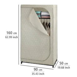 WENKO Kleiderschrank Mod. Balance mit Ablage, Stoffschrank, Faltschrank