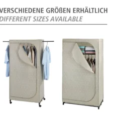 WENKO Kleiderschrank Mod. Balance mit Ablage, Stoffschrank, Faltschrank