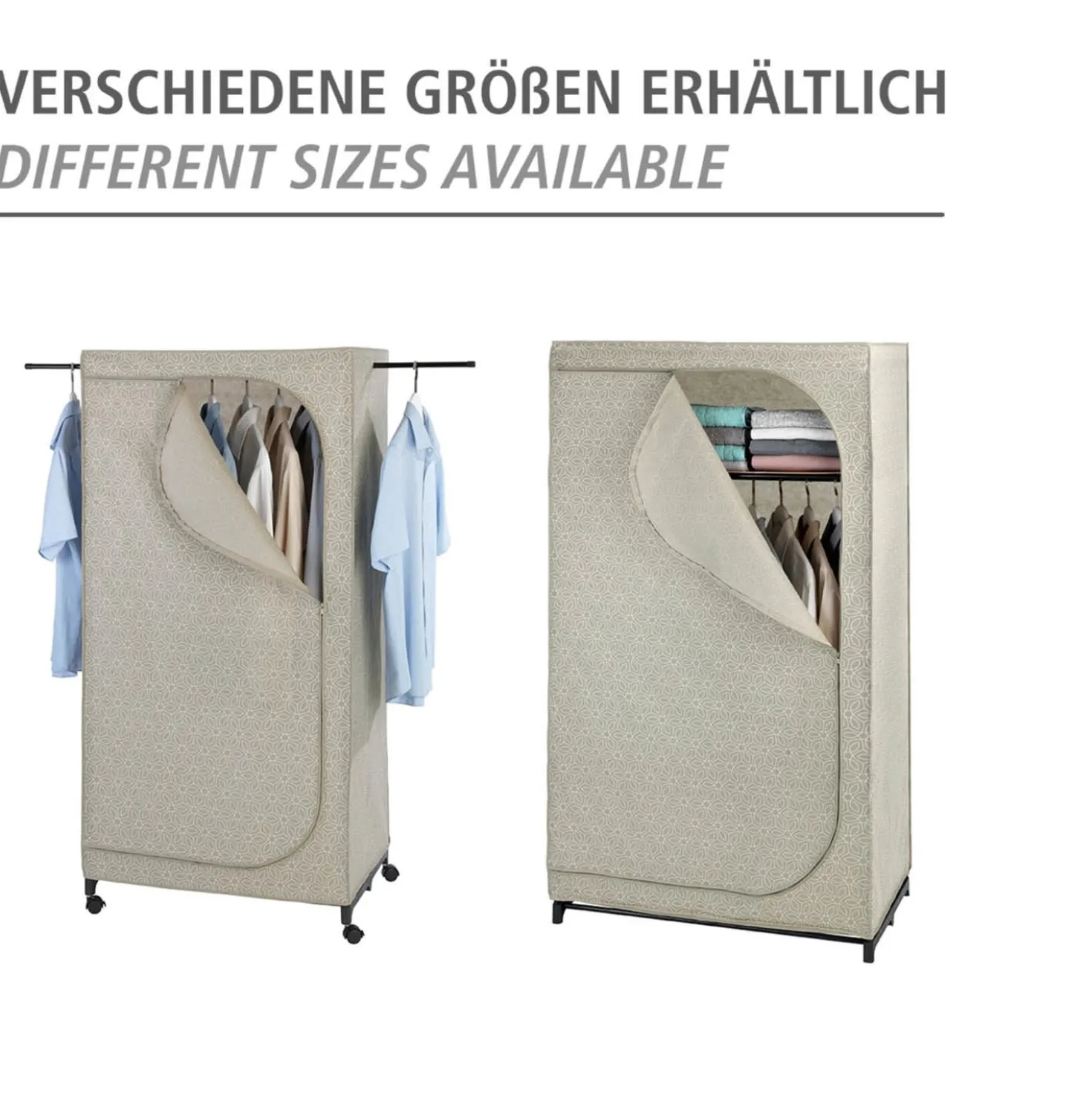 WENKO Kleiderschrank Mod. Balance mit Ablage, Stoffschrank, Faltschrank