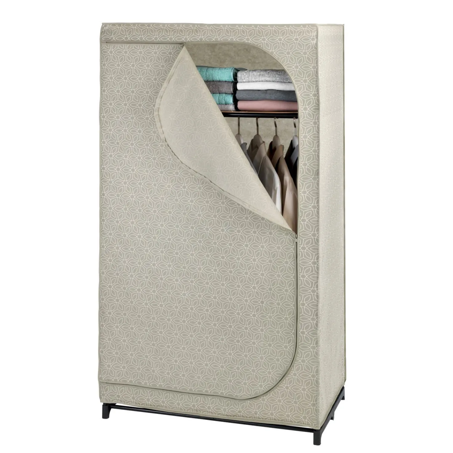 WENKO Kleiderschrank Mod. Balance mit Ablage, Stoffschrank, Faltschrank