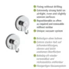 WENKO Mod. Vacuum-Loc® Haken 2er Set, Befestigung ohne Bohren