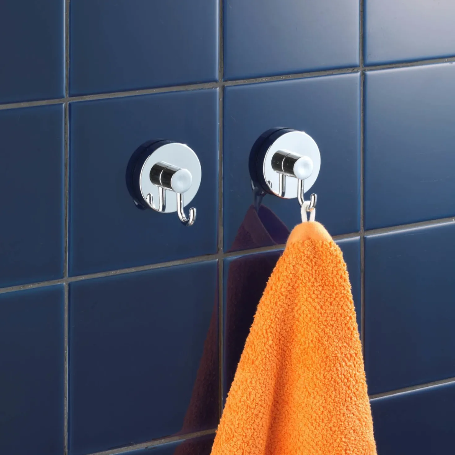 WENKO Mod. Vacuum-Loc® Haken 2er Set, Befestigung ohne Bohren