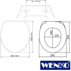 WENKO Premium WC-Sitz Beach High Gloss, Thermoplast