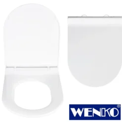 WENKO Premium WC-Sitz Habos, Thermoplast weiß, mit Absenkautomatik