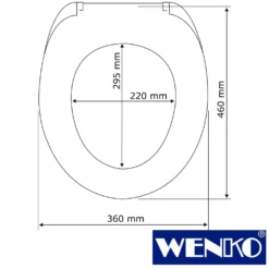 WENKO Premium WC-Sitz Habos, Thermoplast weiß, mit Absenkautomatik