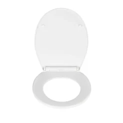 WENKO Premium WC-Sitz Mod. Kos Weiß, recycelbarer Thermoplast, mit Absenkautomatik