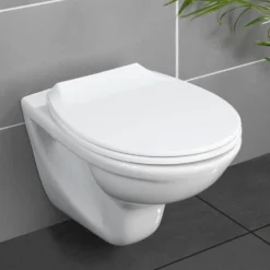 WENKO Premium WC-Sitz Mod. Kos Weiß, recycelbarer Thermoplast, mit Absenkautomatik
