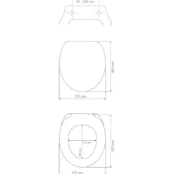 WENKO Premium WC-Sitz Mod. Kos Weiß, recycelbarer Thermoplast, mit Absenkautomatik