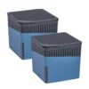 WENKO Raumentfeuchter Cube, Blau, 1000 g, 2er Set, Luftentfeuchter