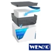 WENKO Raumentfeuchter Cube Nachfüller 1000 g mit Orangenduft, 3er Set