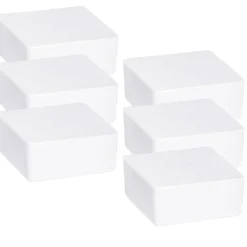 WENKO Raumentfeuchter Cube Nachfüller 1000 g mit Orangenduft, 6er Set, Luftentfeuchter Nachfüllpack