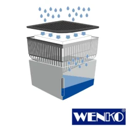 WENKO Raumentfeuchter Cube, Weiß, 1000 g, 2er Set, Luftentfeuchter