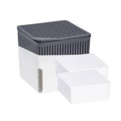 WENKO Raumentfeuchter Cube Weiß 2 x 1000 g, für Räume bis ca. 80m³