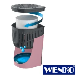 WENKO Raumentfeuchter Drop Rosa 1000 g 2er Set
