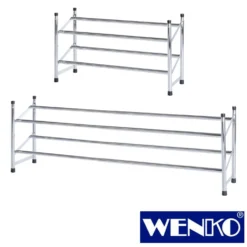 WENKO Schuhregal ausziehbar, für 10 Paar Schuhe