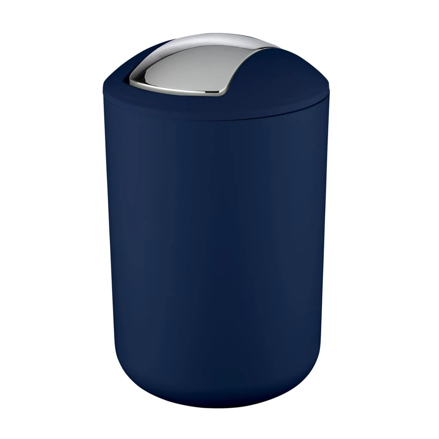 WENKO Schwingdeckeleimer Brasil Dunkelblau L, 6,5 Liter