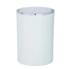 WENKO Schwingdeckeleimer Mod. Inca White, hochwertiger Kunststoff, 5 Liter