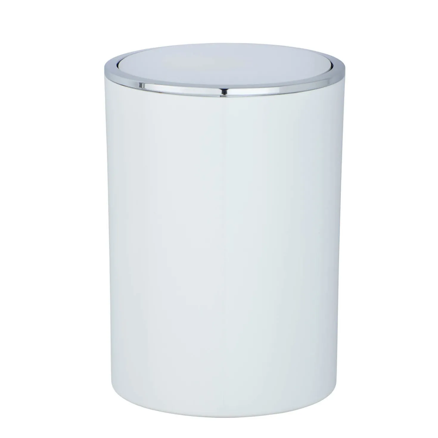 WENKO Schwingdeckeleimer Mod. Inca White, hochwertiger Kunststoff, 5 Liter