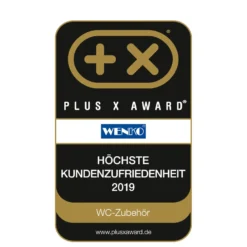 WENKO Schwingdeckeleimer Mod. Inca White, hochwertiger Kunststoff, 5 Liter