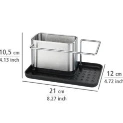 WENKO Spülorganizer Edelstahl Mod. Orio, Spülbecken-Caddy, rostfrei