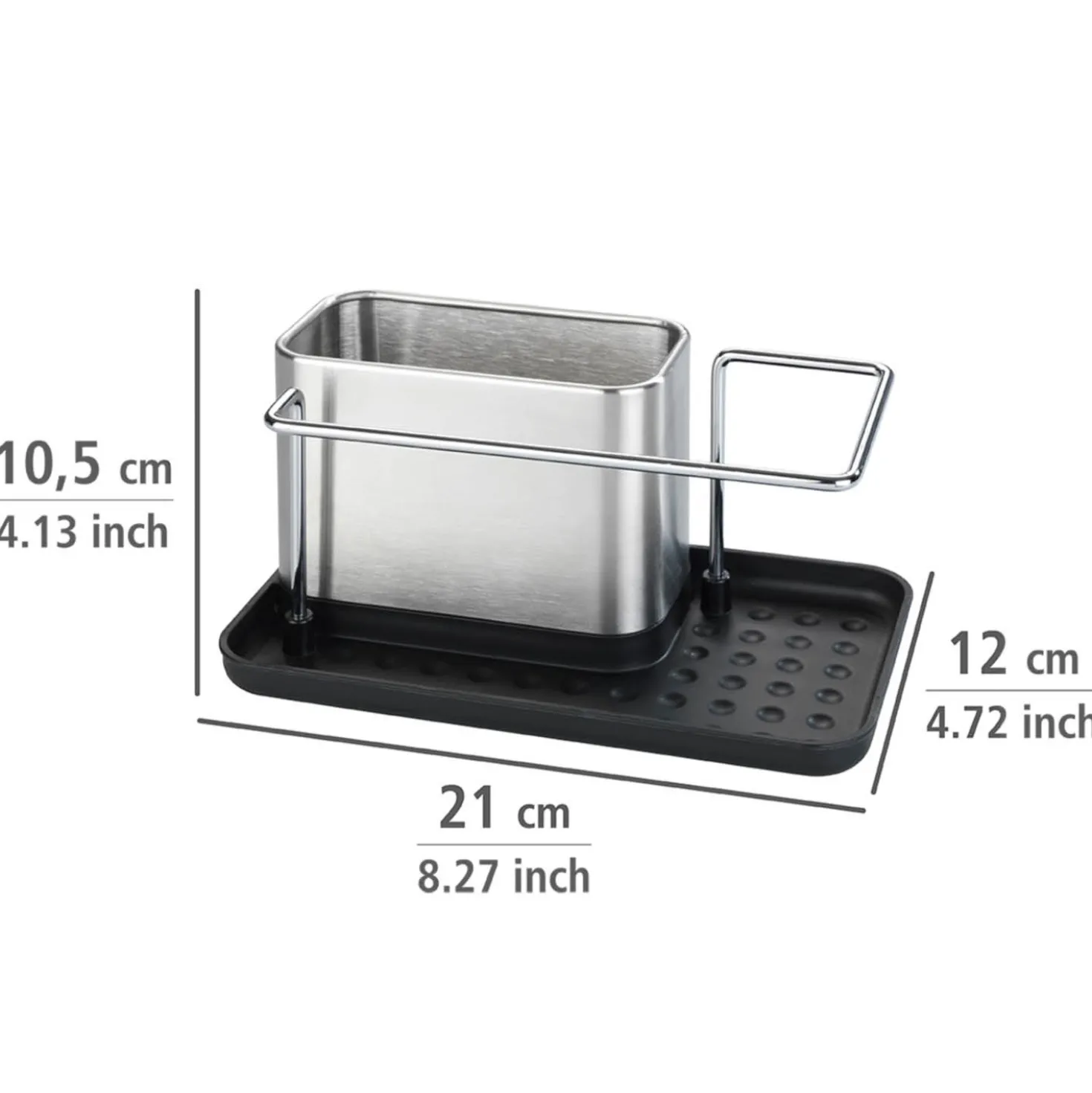 WENKO Spülorganizer Edelstahl Mod. Orio, Spülbecken-Caddy, rostfrei