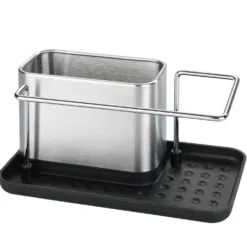 WENKO Spülorganizer Edelstahl Mod. Orio, Spülbecken-Caddy, rostfrei